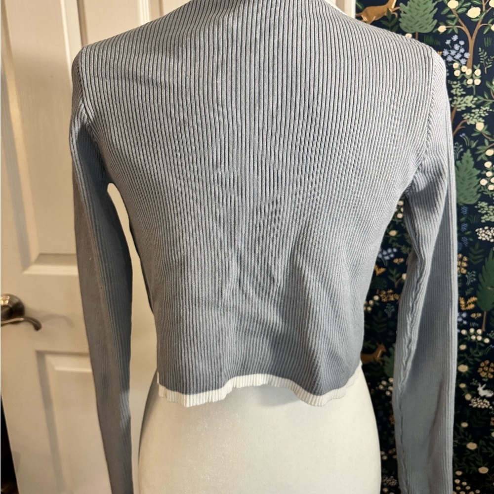 Gray Ribbed Knitwear Set​ - Picture 4 of 6